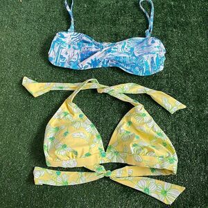 Lily Pulitzer Bathing Suit top Size Medium Summer Vacation 2 for the price of 1